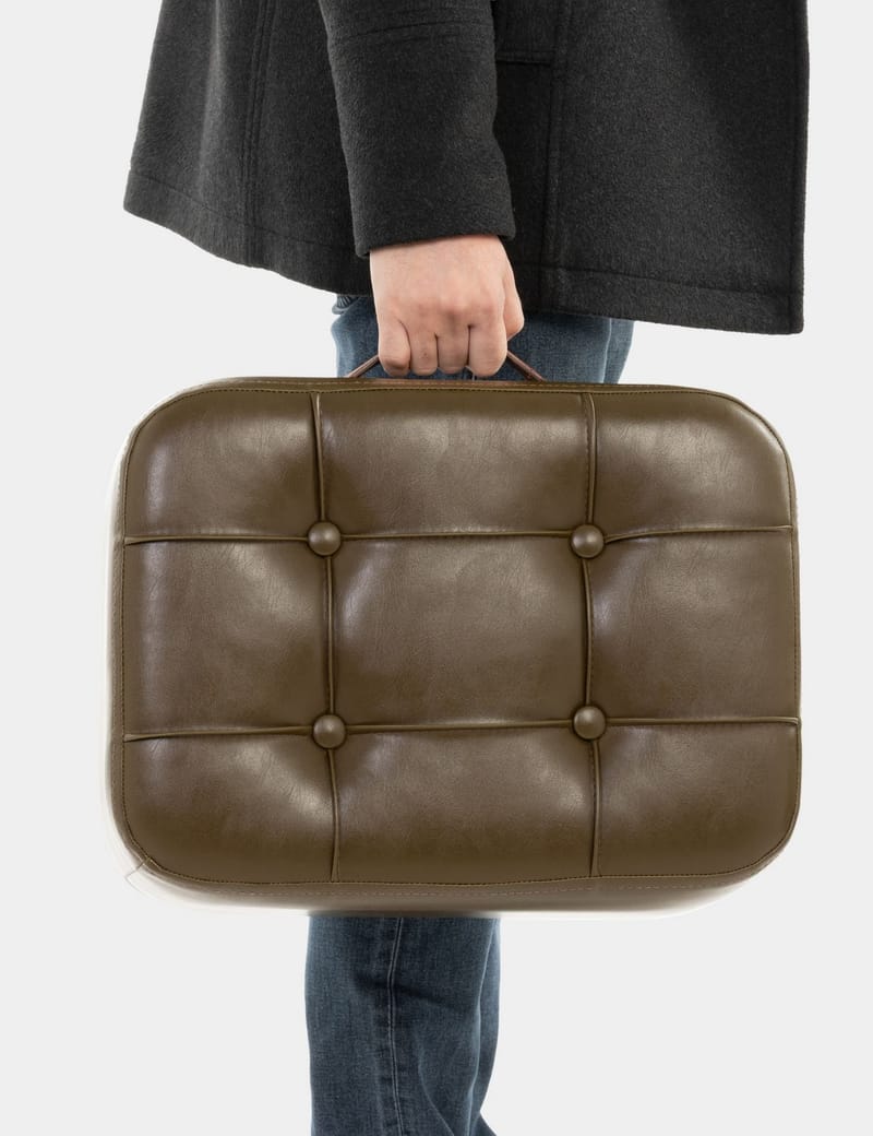 Lenira Sittepuff 43 cm - Khaki - Møbler - Stoler - Krakk - Puff