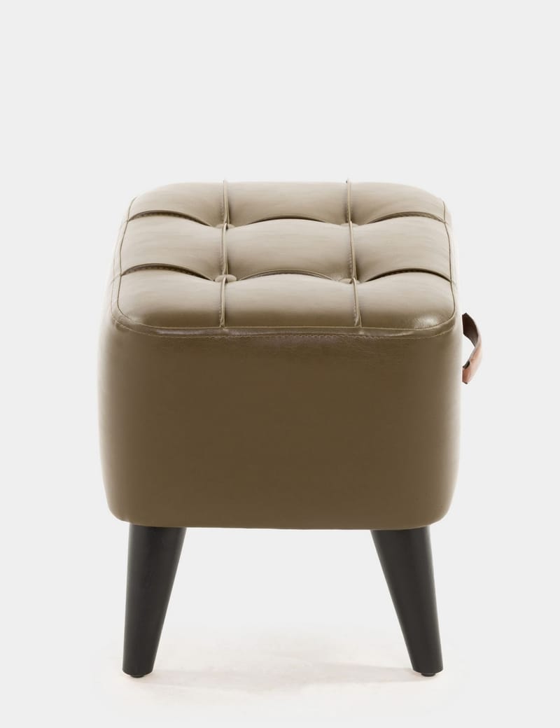 Lenira Sittepuff 43 cm - Khaki - Møbler - Stoler - Krakk - Puff