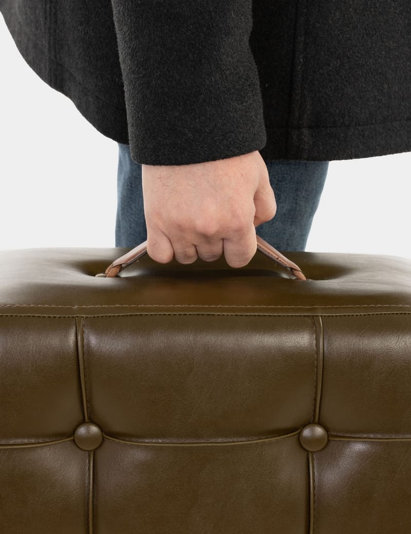 Lenira Sittepuff 43 cm - Khaki - Møbler - Stoler - Krakk - Puff