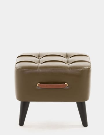 Lenira Sittepuff 43 cm - Khaki - Møbler - Stoler - Krakk - Puff