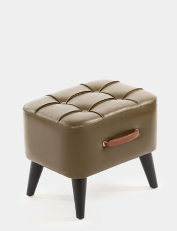 Lenira Sittepuff 43 cm - Khaki - Møbler - Stoler - Krakk - Puff