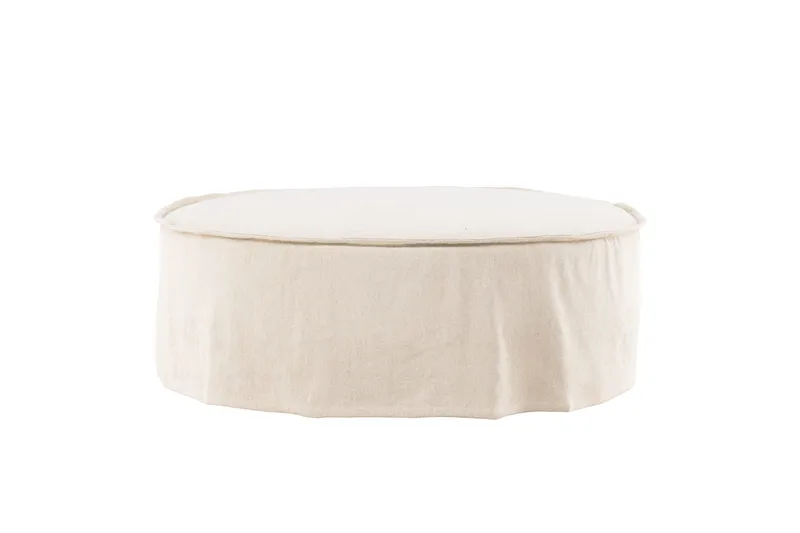 Lindö Puff 101 cm Rund, Beige