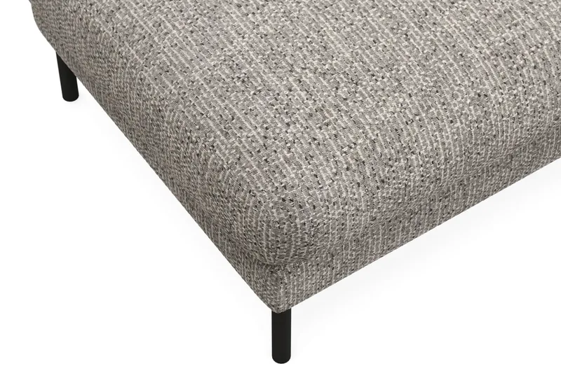Menard Premium Fodskammel i Chenille - Grå - Møbler - Stoler - Krakk - Fotskammel