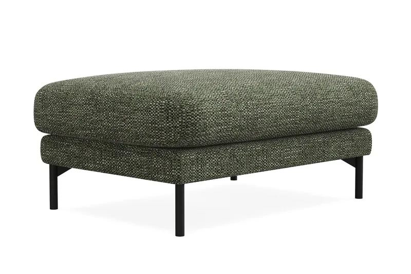 Menard Premium Fodskammel i Chenille - Grøn - Møbler - Stoler - Krakk - Fotskammel