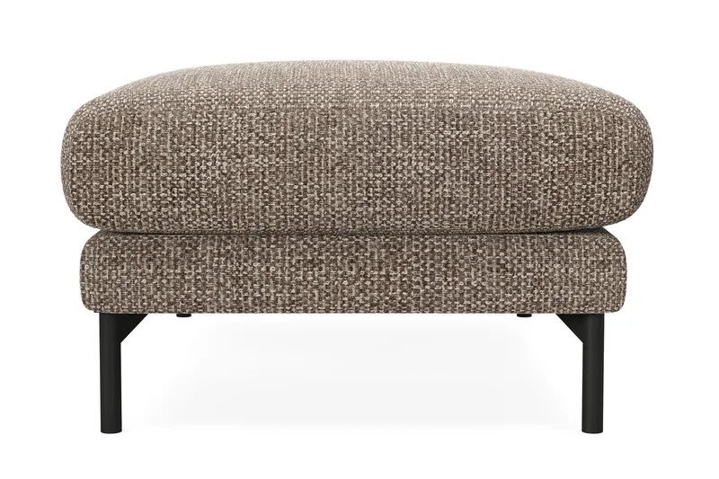 Menard Premium Fodskammel i Chenille - Brun - Møbler - Stoler - Krakk - Fotskammel