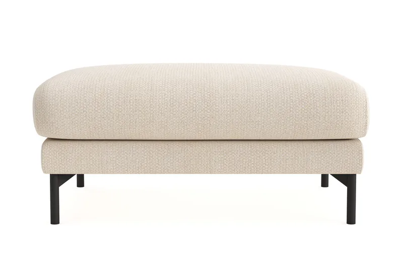 Menard Premium fotskammel i chenille - Lysbeige - Møbler - Stoler - Krakk - Fotskammel