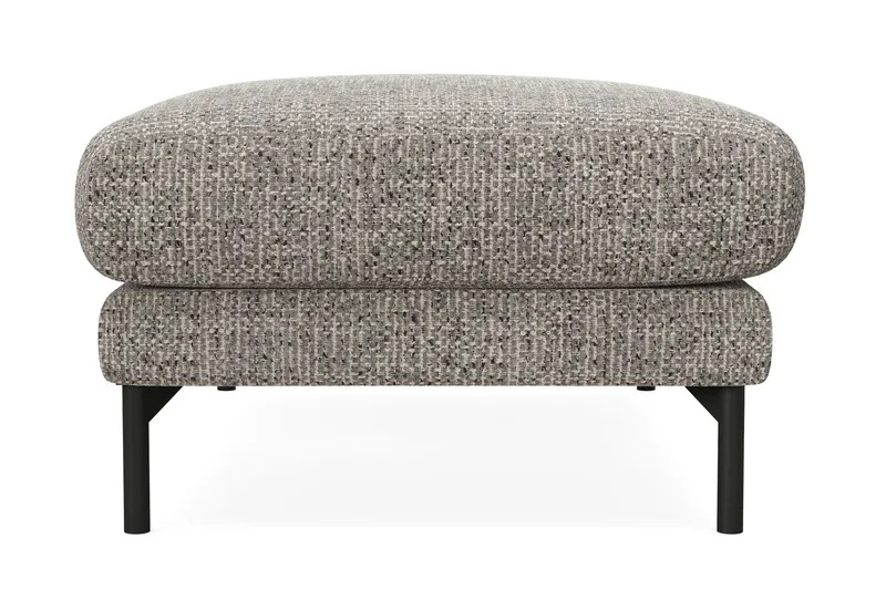 Menard Premium Fodskammel i Chenille - Grå - Møbler - Stoler - Krakk - Fotskammel