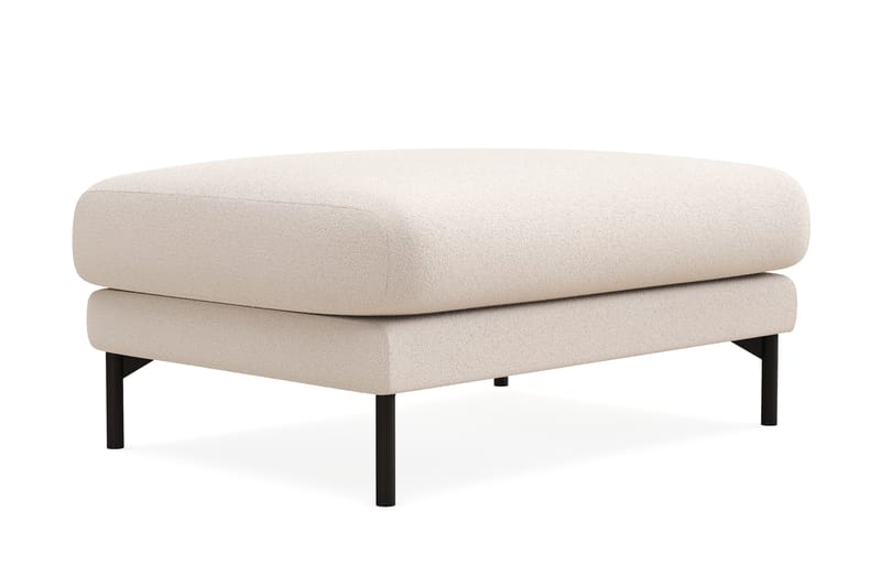 Menard Premium Fodskammel i Bouclé - Lys Beige - Møbler - Stoler - Krakk - Fotskammel