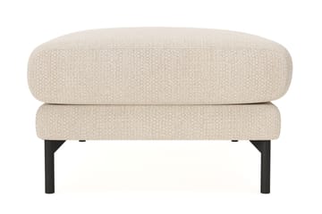 Menard Premium Fodskammel i Chenille - Lys Beige - Møbler - Stoler - Krakk - Fotskammel