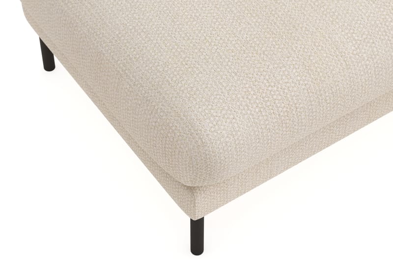 Menard Premium Fodskammel i Chenille - Lys Beige - Møbler - Stoler - Krakk - Fotskammel