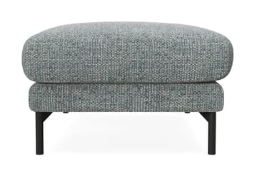 Menard Premium Fodskammel i Chenille - Grå/Blå - Møbler - Stoler - Krakk - Fotskammel