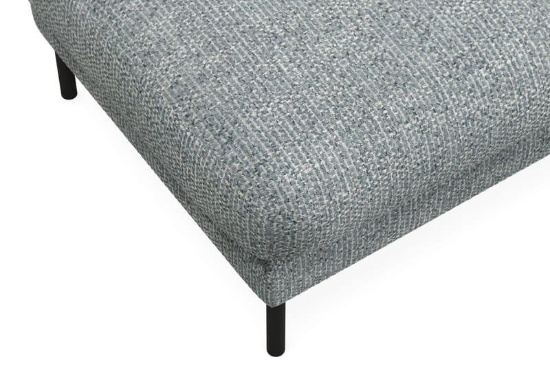 Menard Premium Fodskammel i Chenille - Grå/Blå - Møbler - Stoler - Krakk - Fotskammel