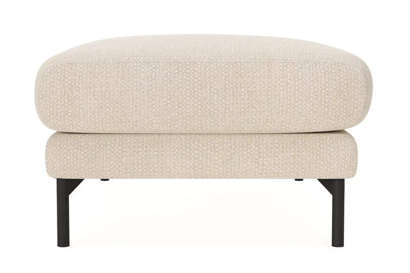 Menard Premium fotskammel i chenille - Lysbeige - Møbler - Stoler - Krakk - Fotskammel
