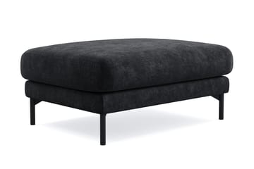 Menard Premium fotskammel i chenille - Svart - Møbler - Stoler - Krakk - Fotskammel