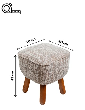 Merabe sittepuff 40 cm - Beige - Møbler - Stoler - Krakk - Puff