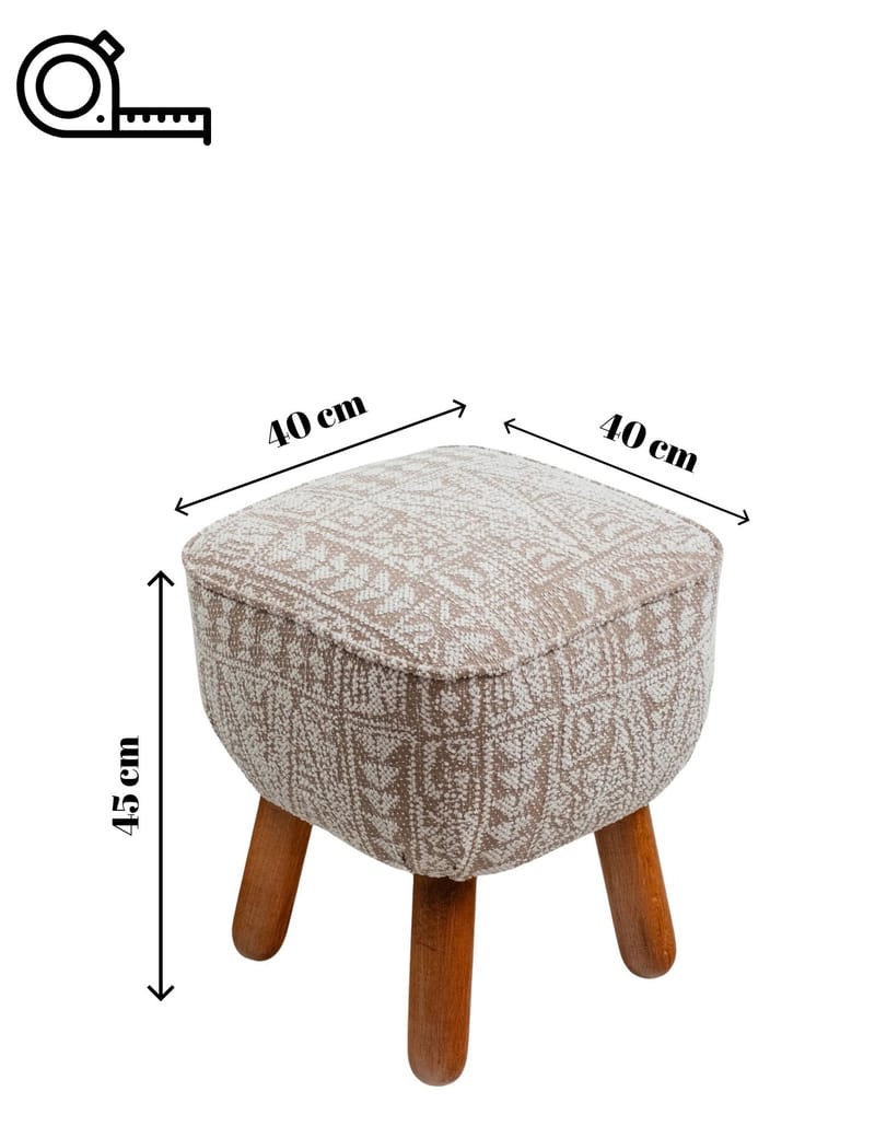 Merabe sittepuff 40 cm - Beige - Møbler - Stoler - Krakk - Puff