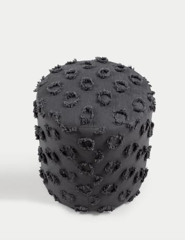 Meric sittepuff 40 cm rund - Antrasitt - Møbler - Stoler - Krakk - Puff