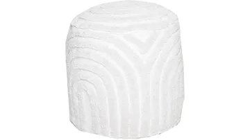 Mirello puff 45 cm rund - Hvit - Møbler - Stoler - Krakk - Puff