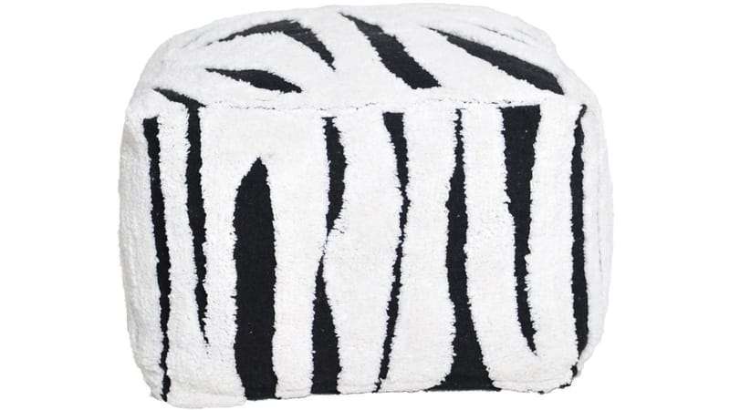 Mirello puff 50 cm - Hvit/svart - Møbler - Stoler - Krakk - Puff