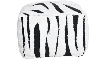 Mirello puff 50 cm - Hvit/svart - Møbler - Stoler - Krakk - Puff