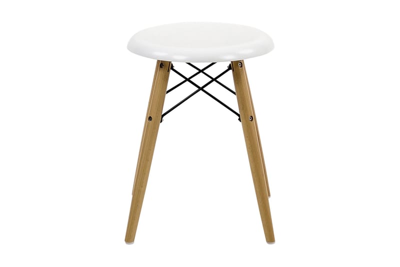 Moira Pall 34 Hvit/Natur - Beige|Hvit - Møbler - Stoler - Krakk
