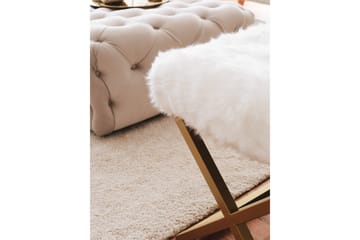 Murmu Sittekrakk 100 cm - Gull/Hvit - Møbler - Stoler - Krakk - Fotskammel