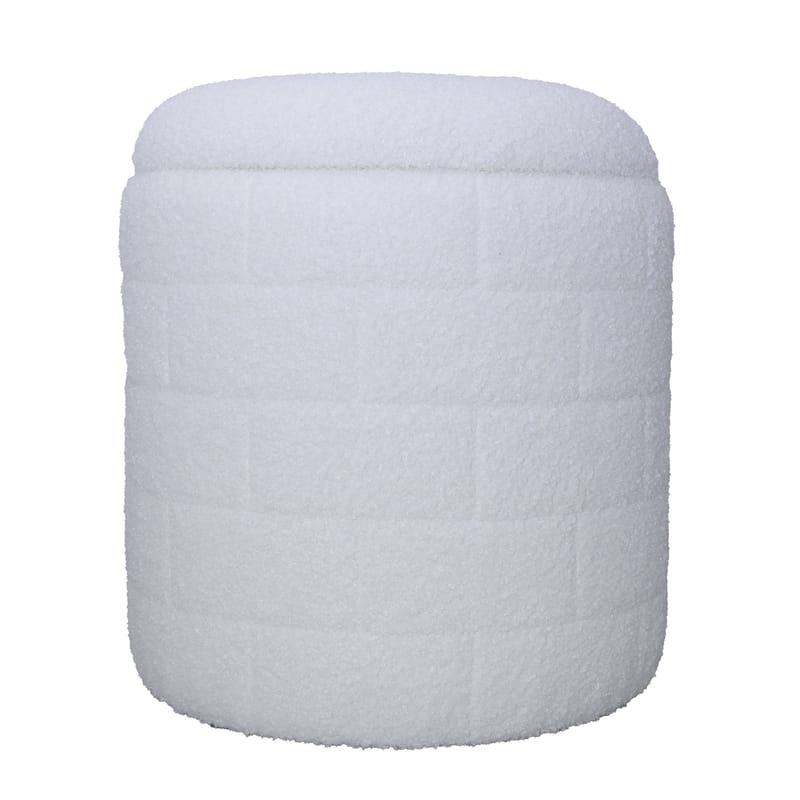 Navik oppbevaringspuff 40x40x45 cm med avtakbart lokk - hvit - Møbler - Stoler - Krakk - Puff
