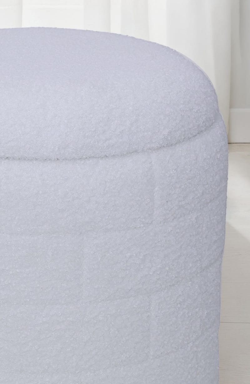 Navik oppbevaringspuff 40x40x45 cm med avtakbart lokk - hvit - Møbler - Stoler - Krakk - Puff