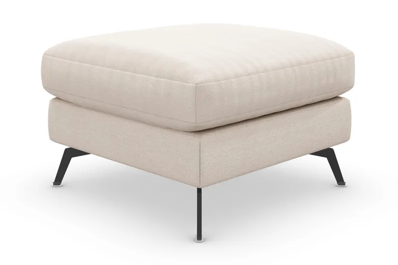 Ocean Lyx Fotskammel - Beige/Svart - Møbler - Stoler - Krakk - Fotskammel