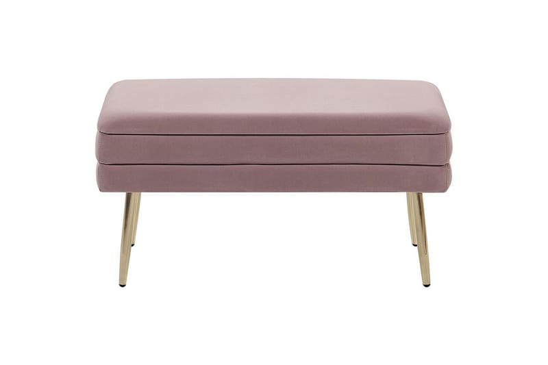 Oppbevaringsbenk Durham Rosa - Rosa - Møbler - Stoler - Krakk - Fotskammel