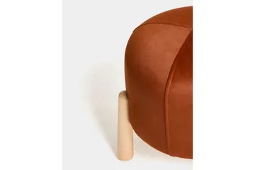 Orryn Fotpall 40 cm - Oransje/Natur - Møbler - Stoler - Krakk - Fotskammel