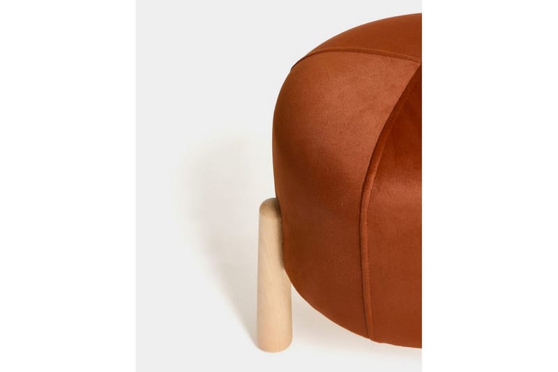 Orryn Fotpall 40 cm - Oransje/Natur - Møbler - Stoler - Krakk - Fotskammel