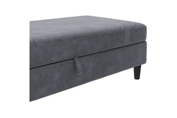 Osmaner/Krakk Hartford Antrasitt, Fløyel - Antrasitt, Fløyel - Møbler - Stoler - Krakk - Fotskammel