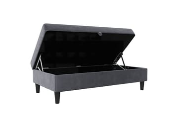 Osmaner/Krakk Hartford Antrasitt, Fløyel - Antrasitt, Fløyel - Møbler - Stoler - Krakk - Fotskammel