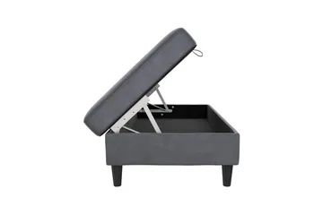 Osmaner/Krakk Hartford Antrasitt, Fløyel - Antrasitt, Fløyel - Møbler - Stoler - Krakk - Fotskammel