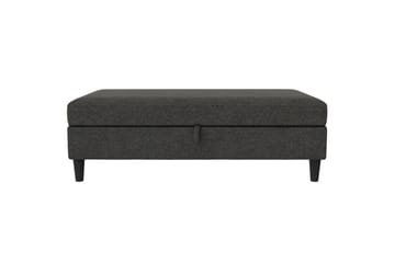Osmaner/Krakk Hartford Antrasitt, Linstoffutseende (100 % polyester) - Antrasitt, Linstoffutseende (100 % polyester) - Møbler - Stoler - Krakk - Fotskammel