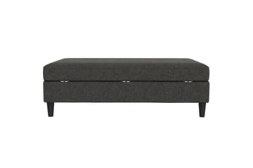 Osmaner/Krakk Hartford Antrasitt, Linstoffutseende (100 % polyester) - Antrasitt, Linstoffutseende (100 % polyester) - Møbler - Stoler - Krakk - Fotskammel