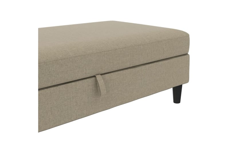 Osmaner/Krakk Hartford Brun, Linstoffutseende (100 % polyester) - Brun, Linstoffutseende (100 % polyester) - Møbler - Stoler - Krakk - Fotskammel