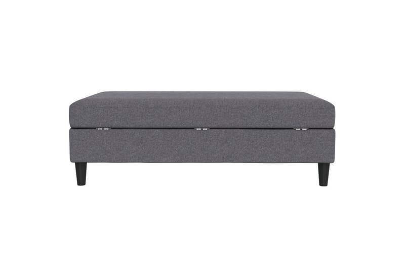 Osmaner/Krakk Hartford Grå, Linstoffutseende (100 % polyester) - Grå, Linstoffutseende (100 % polyester) - Møbler - Stoler - Krakk - Fotskammel