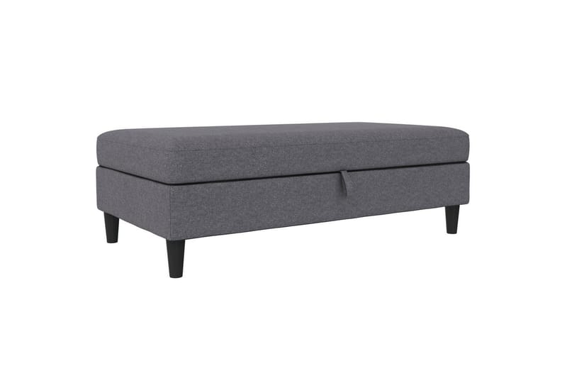 Osmaner/Krakk Hartford Grå, Linstoffutseende (100 % polyester) - Grå, Linstoffutseende (100 % polyester) - Møbler - Stoler - Krakk - Fotskammel