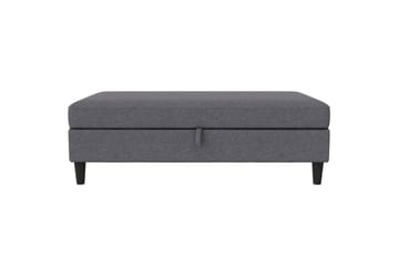 Osmaner/Krakk Hartford Grå, Linstoffutseende (100 % polyester) - Grå, Linstoffutseende (100 % polyester) - Møbler - Stoler - Krakk - Fotskammel