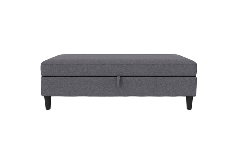 Osmaner/Krakk Hartford Grå, Linstoffutseende (100 % polyester) - Grå, Linstoffutseende (100 % polyester) - Møbler - Stoler - Krakk - Fotskammel