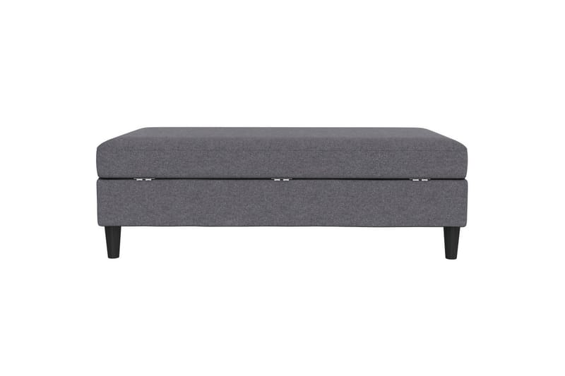 Osmaner/Krakk Hartford Grå, Linstoffutseende (100 % polyester) - Grå, Linstoffutseende (100 % polyester) - Møbler - Stoler - Krakk - Fotskammel