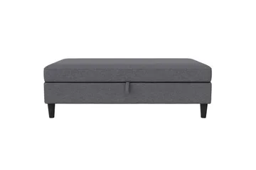 Osmaner/Krakk Hartford Grå, Linstoffutseende (100 % polyester) - Grå, Linstoffutseende (100 % polyester) - Møbler - Stoler - Krakk - Fotskammel