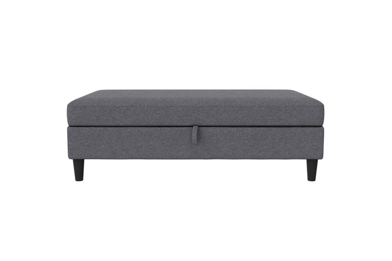 Osmaner/Krakk Hartford Grå, Linstoffutseende (100 % polyester) - Grå, Linstoffutseende (100 % polyester) - Møbler - Stoler - Krakk - Fotskammel