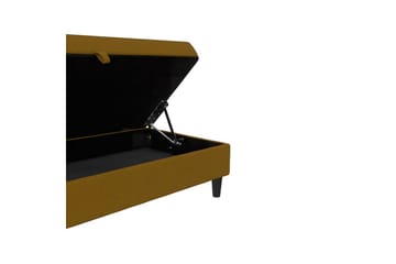 Osmaner/Krakk Hartford Gul, Linstoffutseende (100 % polyester) - Gul, Linstoffutseende (100 % polyester) - Møbler - Stoler - Krakk - Fotskammel