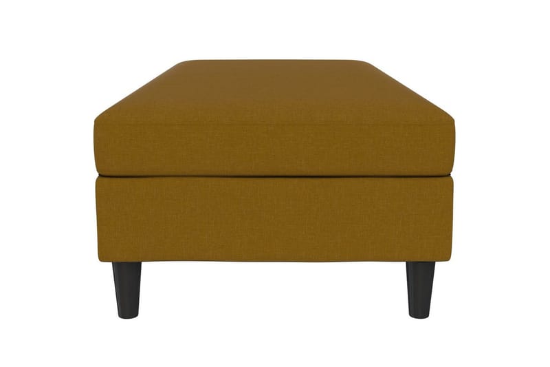 Osmaner/Krakk Hartford Gul, Linstoffutseende (100 % polyester) - Gul, Linstoffutseende (100 % polyester) - Møbler - Stoler - Krakk - Fotskammel