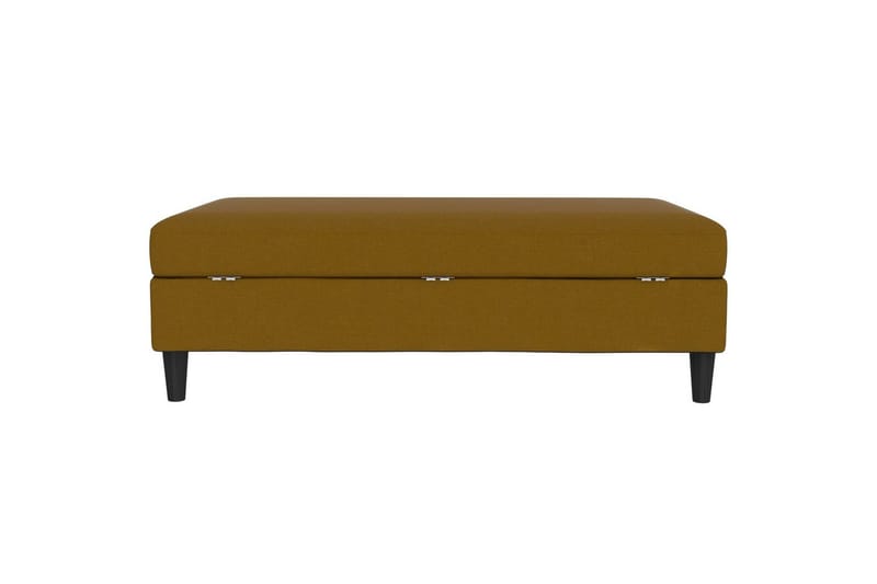 Osmaner/Krakk Hartford Gul, Linstoffutseende (100 % polyester) - Gul, Linstoffutseende (100 % polyester) - Møbler - Stoler - Krakk - Fotskammel