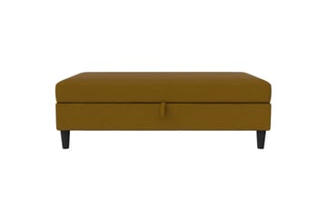 Osmaner/Krakk Hartford Gul, Linstoffutseende (100 % polyester) - Gul, Linstoffutseende (100 % polyester) - Møbler - Stoler - Krakk - Fotskammel