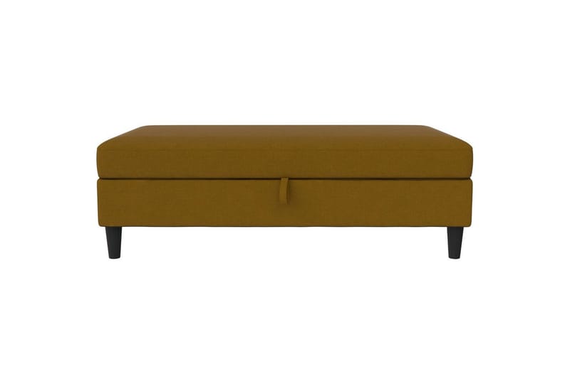 Osmaner/Krakk Hartford Gul, Linstoffutseende (100 % polyester) - Gul, Linstoffutseende (100 % polyester) - Møbler - Stoler - Krakk - Fotskammel